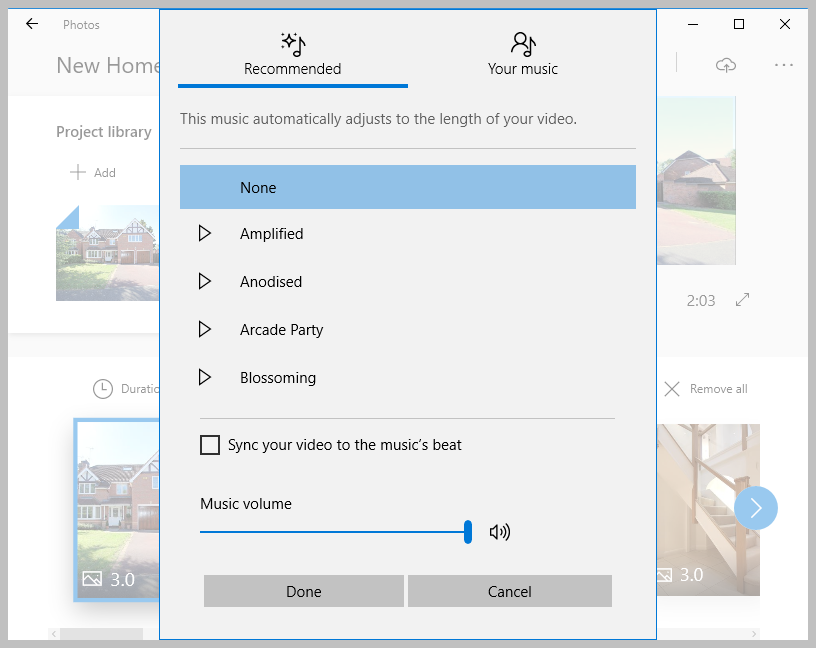 select your music