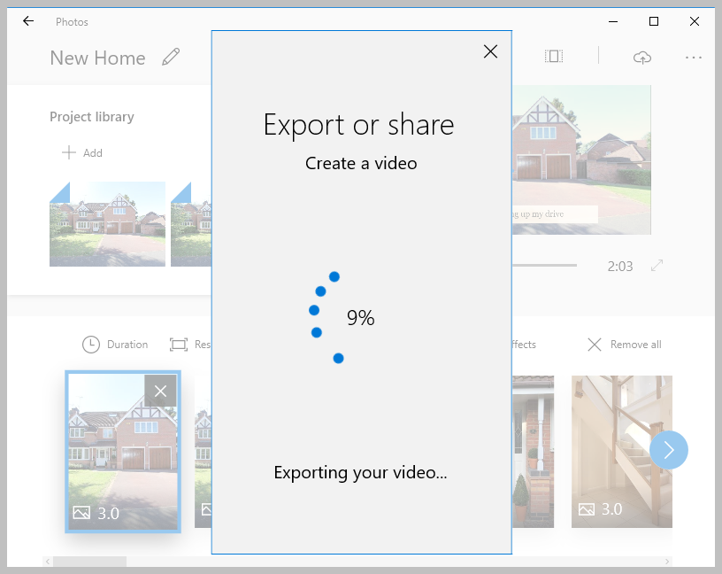 exporting video