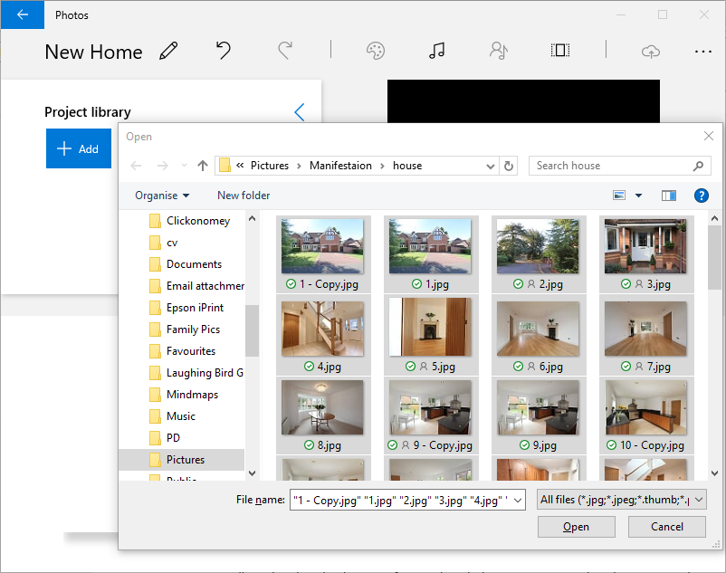 Select all photos